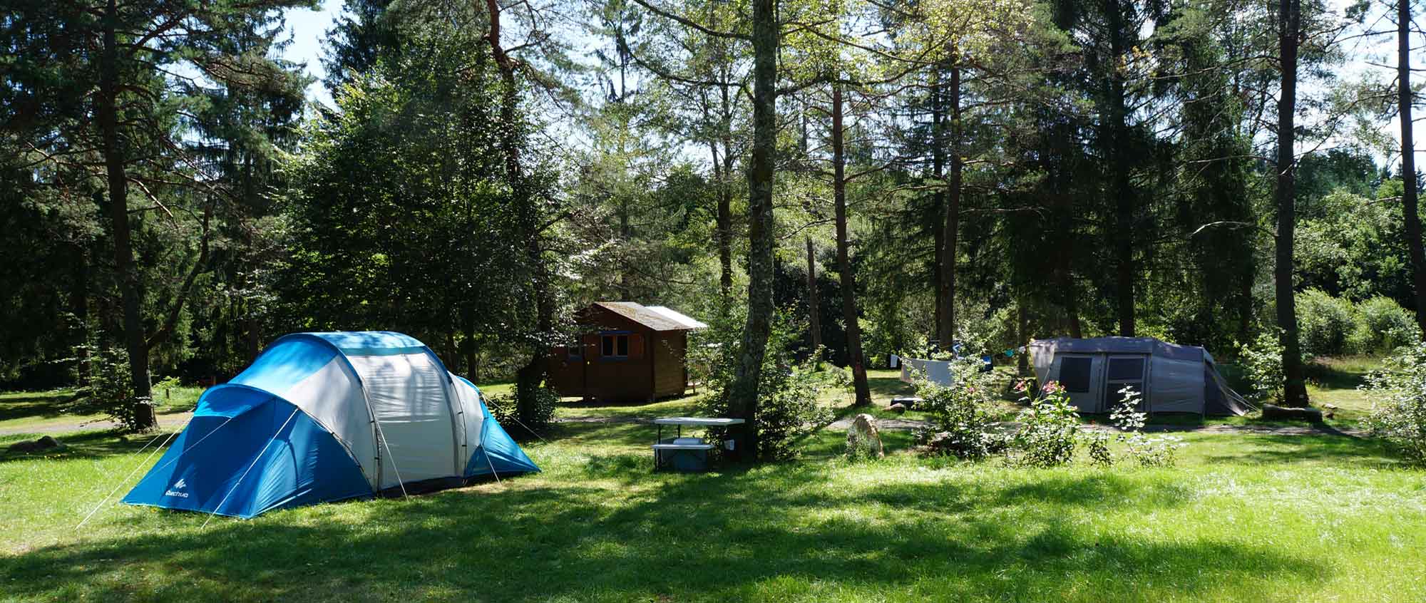 emplacement camping tente correze